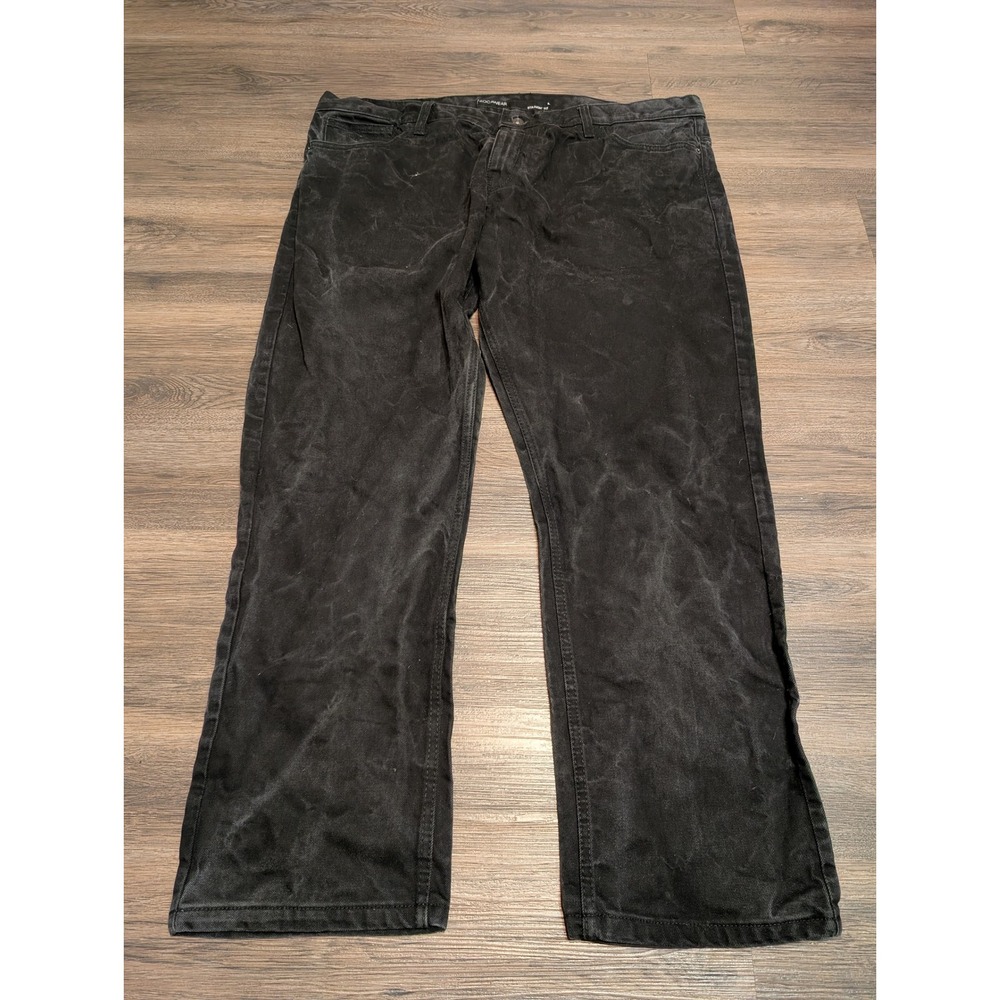 Rocawear Mens Straight Fit Black Denim Jeans W42‎ L32 Streetwear Hip Hop Baggy